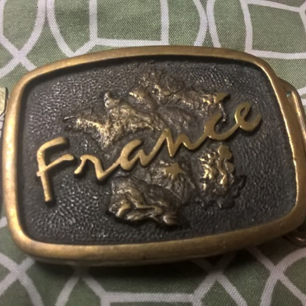 Vintage France Belt Buckle